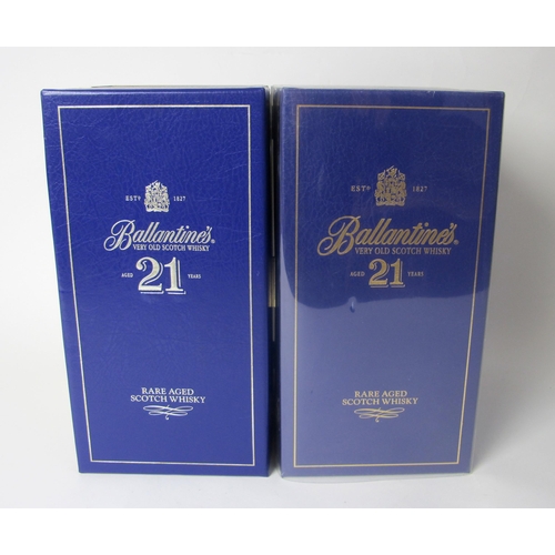 310 - Four bottles of Ballantines 21 Years Old Very Old Scotch Whisky