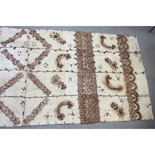 618 - A Tongan Tapaa floor cloth