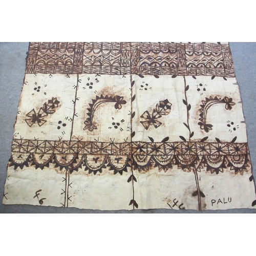 618 - A Tongan Tapaa floor cloth