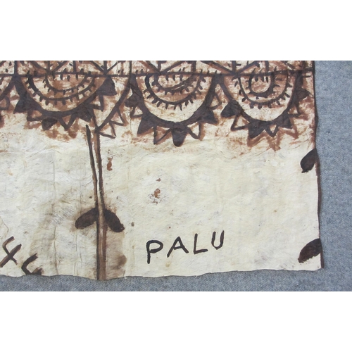 618 - A Tongan Tapaa floor cloth