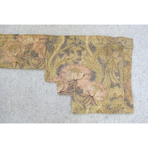 652 - A pair of Arts and Crafts curtains and pelmet