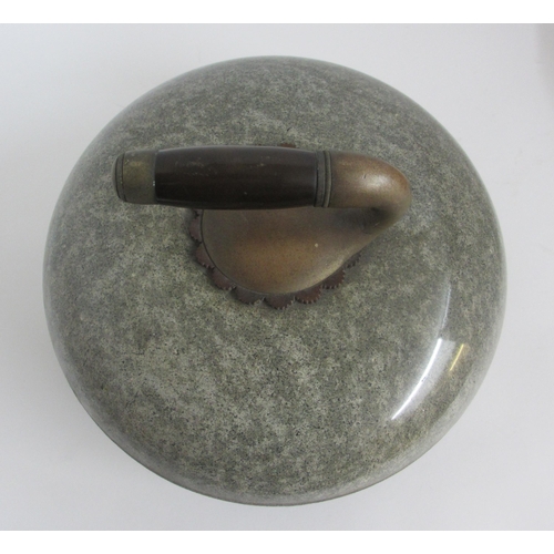 654 - A pair of Ailsa Craig granite curling stones