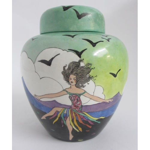 661 - An Elizabeth Mary Watt porcelain jar and cover