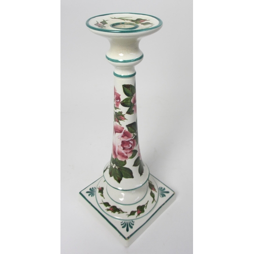 670 - A Wemyss Ware candlestick