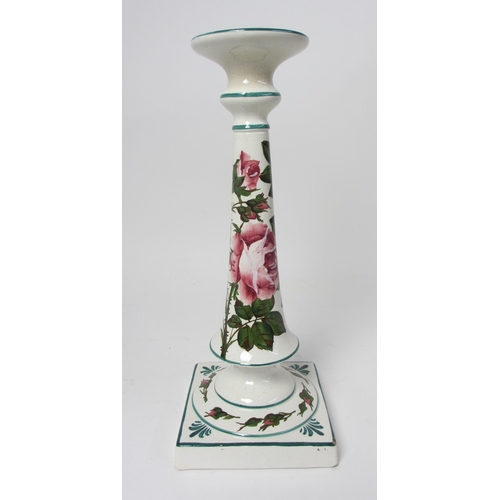 670 - A Wemyss Ware candlestick