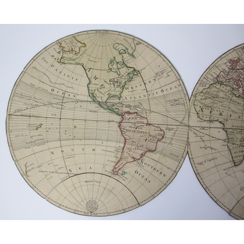 683 - A rare George III map of the world jigsaw by John Spilsbury Engraver Map and Print Seller in Russel ... 