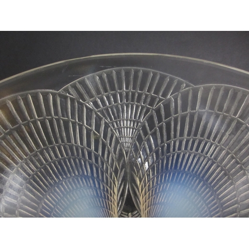 689 - A R. Lalique Coquille pattern opalescent glass bowl