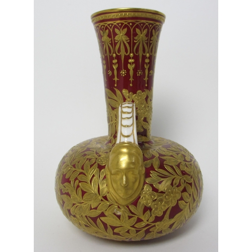 706 - A Royal Crown Derby two handled vase