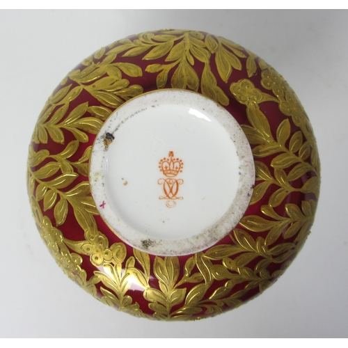 706 - A Royal Crown Derby two handled vase