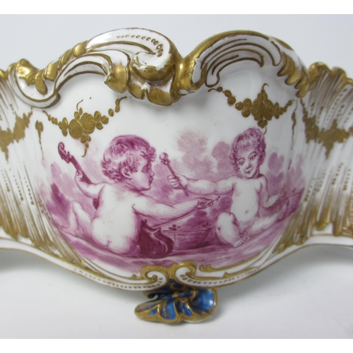 707 - A Sevres-pattern bough pot