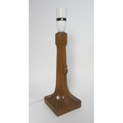 713 - A Robert Mouseman Thompson lamp base