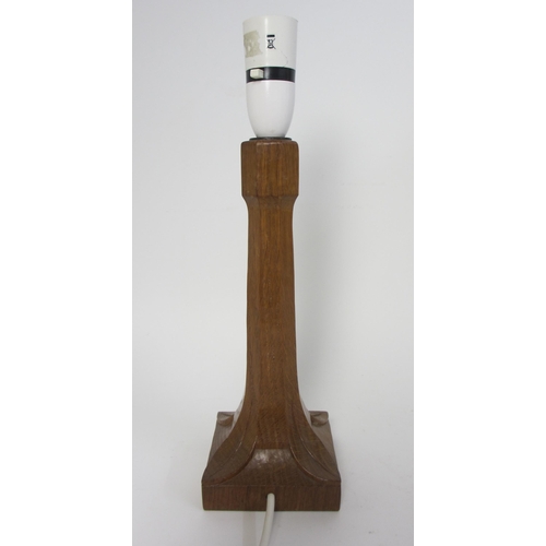 713 - A Robert Mouseman Thompson lamp base