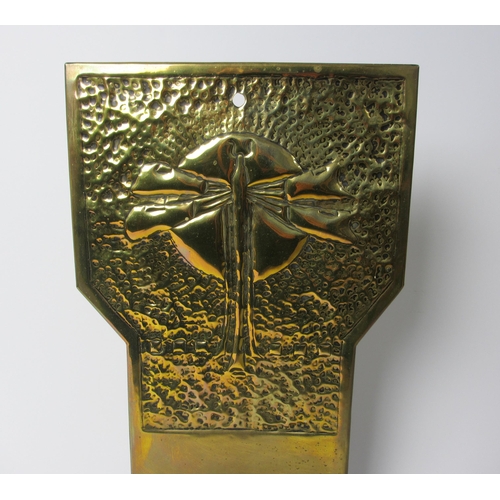 721 - A Glasgow School Art Nouveau brass sconce