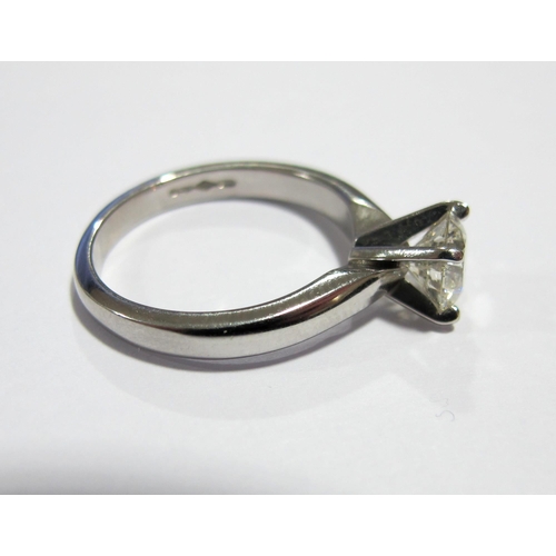 73 - A diamond solitaire ring