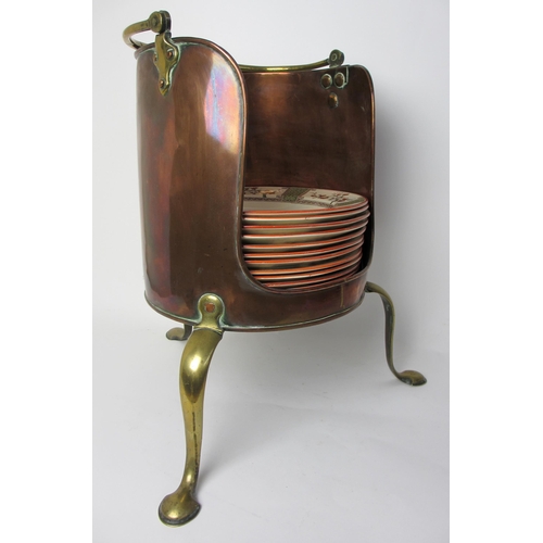 769 - A Georgian copper plate bucket