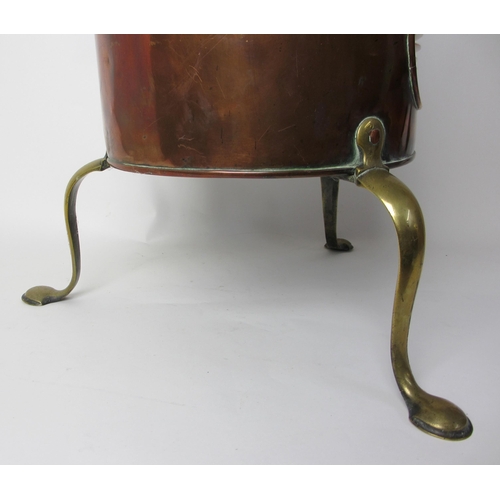 769 - A Georgian copper plate bucket