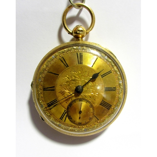 77 - A gent's Victorian 18ct gold pocket watch