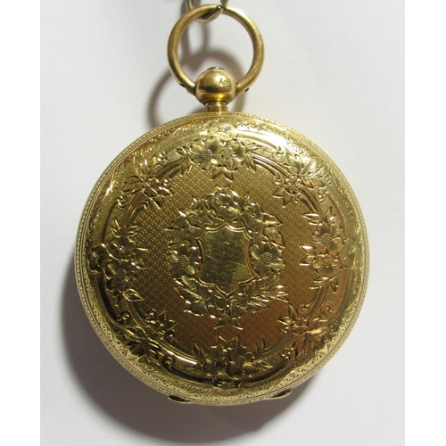 77 - A gent's Victorian 18ct gold pocket watch