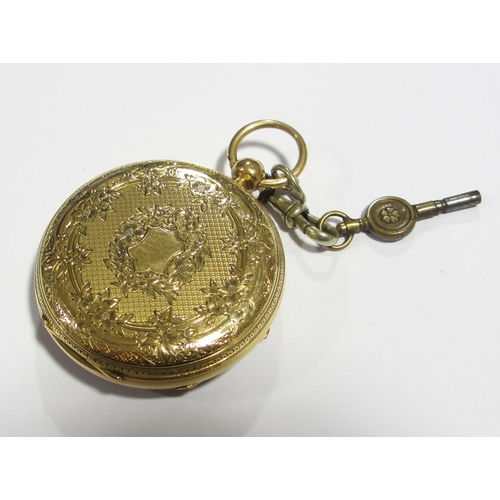 77 - A gent's Victorian 18ct gold pocket watch