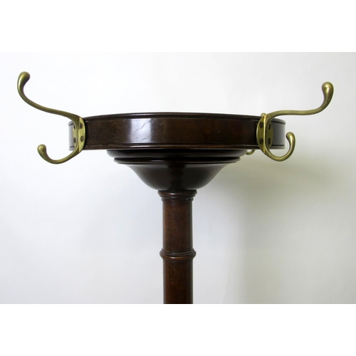 809 - A mahogany hat and coat stand