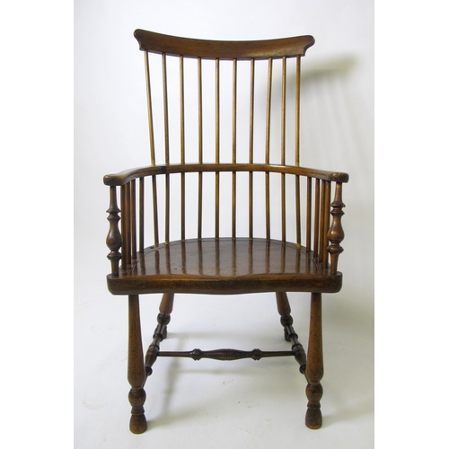 813 - A 19th Century ash Windsor armchair