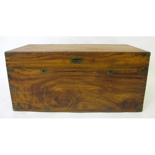 814 - A late Victorian military camphorwood chest