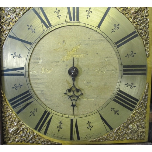 821 - An 18th century oak 30 hour longcase clock