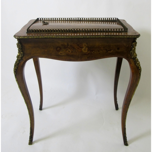 824 - A Dutch style marquetry inlaid table / planter