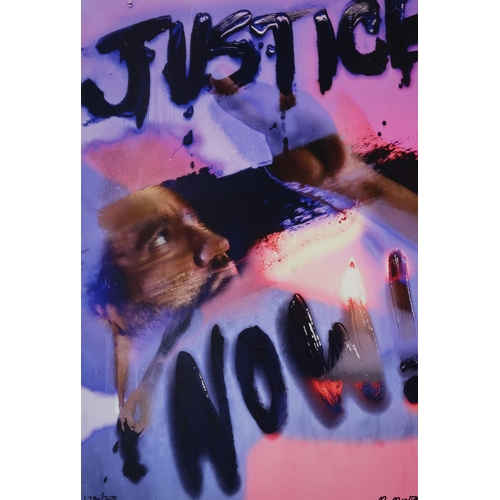 978 - MARILYN MINTER (AMERICAN b.1948) JUSTICE NOW 2022Archival pigment print, signed, inscribed (179/300)... 