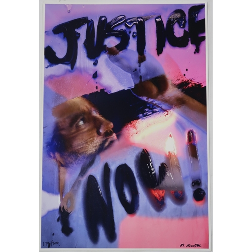 978 - MARILYN MINTER (AMERICAN b.1948) JUSTICE NOW 2022Archival pigment print, signed, inscribed (179/300)... 