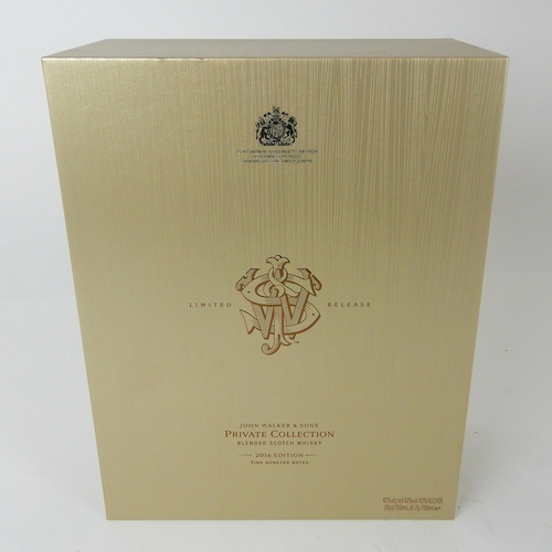 2672 - JOHN WALKER & SONS SCOTCH WHISKYJohnnie Walker private collection 2016 edition blended scotch wh... 