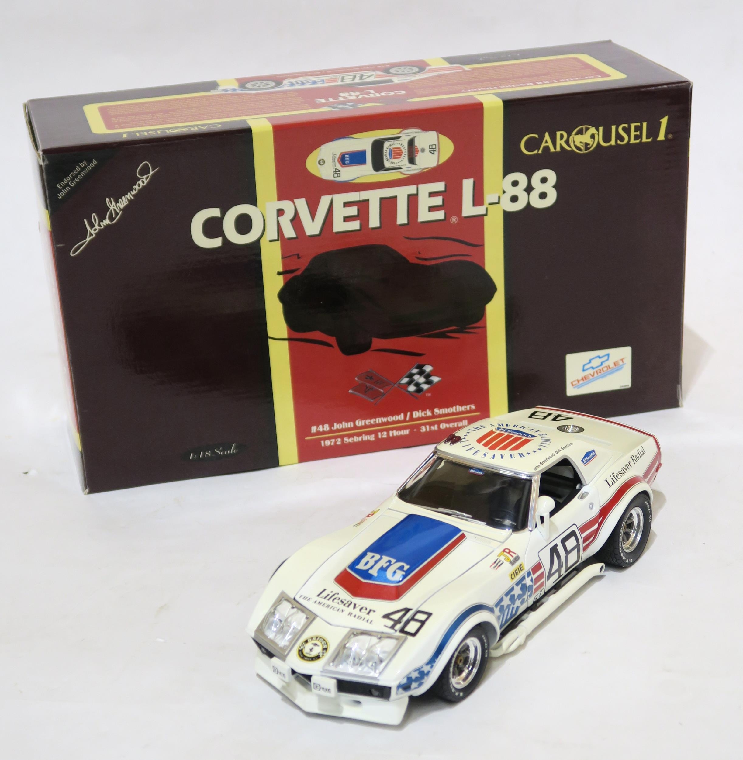 カルーセル１#4602 コルベットＬ-88 1972セブリング 1/18-