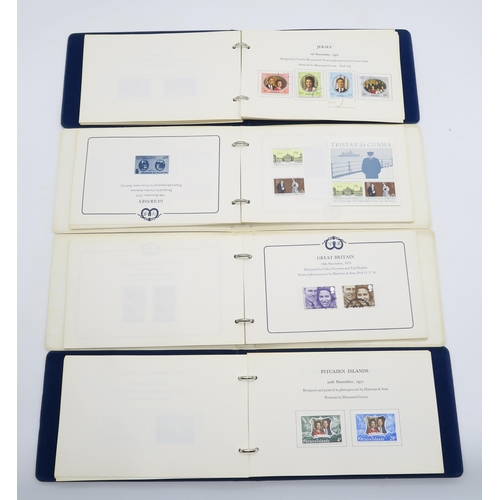 467A - STAMPS Various albums of Elizabeth II international commemorative stamps and a small quantity of unu... 