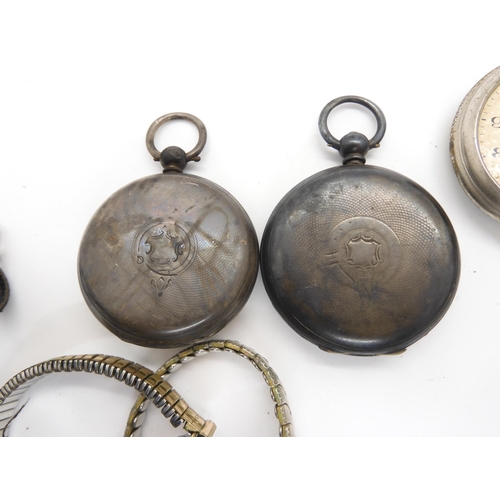 568 - A silver pair cased pocket watch hallmarked Birmingham 1796, the (af) inner watch hallmarked London ... 