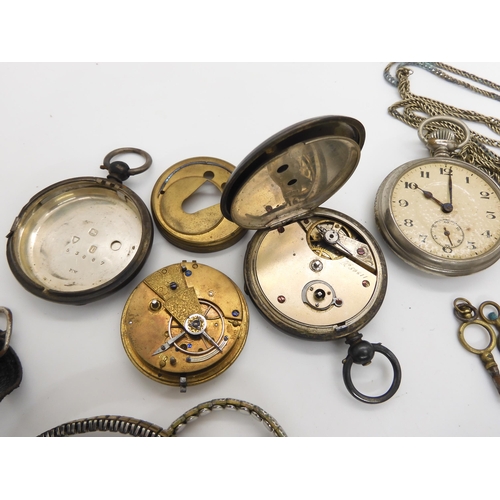 568 - A silver pair cased pocket watch hallmarked Birmingham 1796, the (af) inner watch hallmarked London ... 