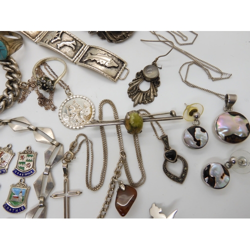 576 - Two Norman Grant items, a titanium dragonfly pendant, and a enamelled performing seal brooch both st... 