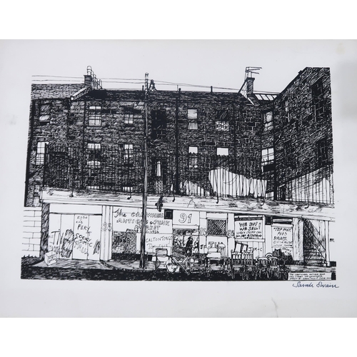 705 - SARAH SWAINCollection of print multiple with Glasgow views comprising Blythswood Cafe, The Universit... 