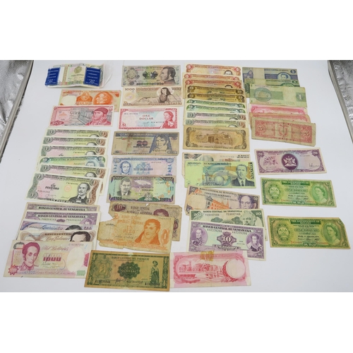 303B - BANK NOTES Ecuador, Barbados, Brasil, Venezuela, Mexico,  Republica Dominica, Argentina, Jamiaca, Gu... 