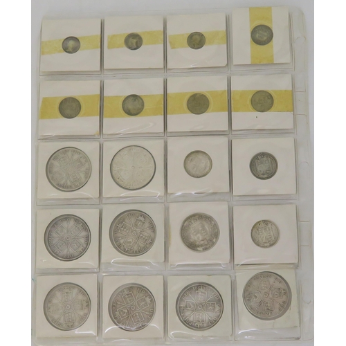 306F - A QUANTITY OF VICTORIA CROWNS, 1/2 crowns, florins, shillings and pence (40)