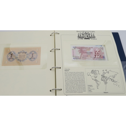 309 - BANK NOTES OF THE WORLD by WESTMINSTER three collectors albums of worldwide uncirculated bank notes ... 