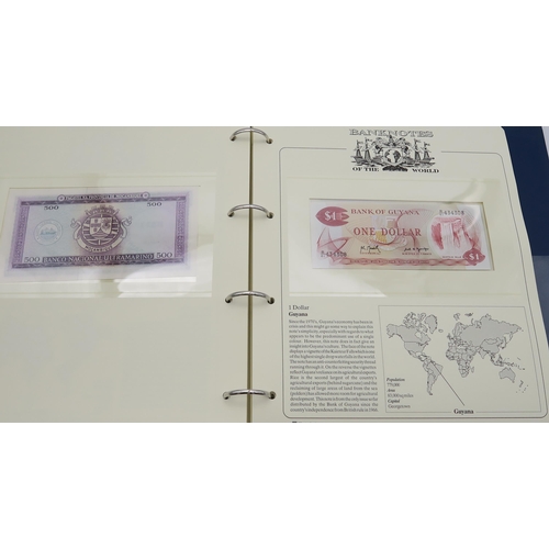 309 - BANK NOTES OF THE WORLD by WESTMINSTER three collectors albums of worldwide uncirculated bank notes ... 