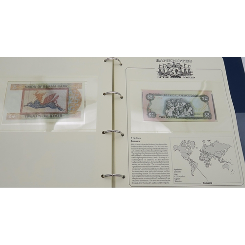 309 - BANK NOTES OF THE WORLD by WESTMINSTER three collectors albums of worldwide uncirculated bank notes ... 