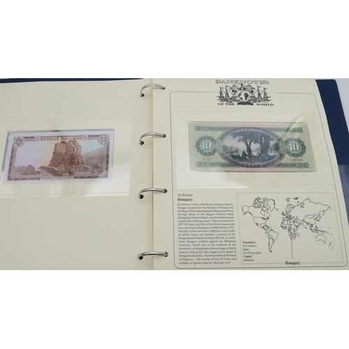 309 - BANK NOTES OF THE WORLD by WESTMINSTER three collectors albums of worldwide uncirculated bank notes ... 