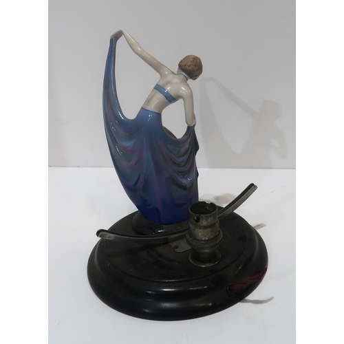 Art deco deals dancing lady lamp