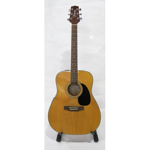 325 - TAKAMAMINE G-SERIES EG-240 ELECTRO ACOUSTIC GUITAR serial number 30723012 Dreadnaught in natural fin... 