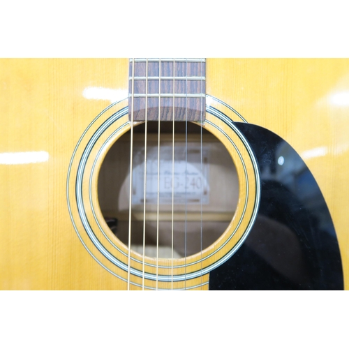 325 - TAKAMAMINE G-SERIES EG-240 ELECTRO ACOUSTIC GUITAR serial number 30723012 Dreadnaught in natural fin... 