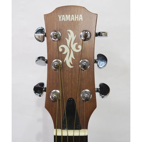 326 - YAMAHA APX-3 ELECTRO ACOUSTIC GUITAR serial number QJN247057 parlour guitar with case and a guitar s... 