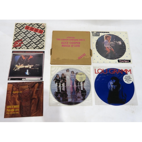 346 - VINYL RECORD picture discs and rarities with Cheap Trick, Dire Straits, Blue Oyster Cult, Elton John... 