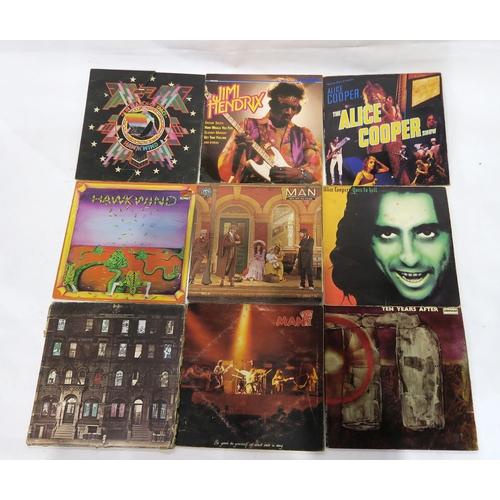 350 - VINYL LP RECORDS a box of prog rock, rock and pop vinyl records with SAHB the Sensational Alex Harve... 