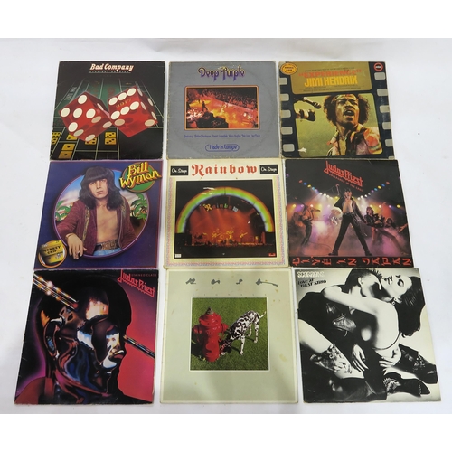 350 - VINYL LP RECORDS a box of prog rock, rock and pop vinyl records with SAHB the Sensational Alex Harve... 